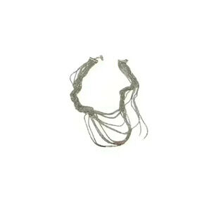 Unmarked silver 10-strand necklaceUntested